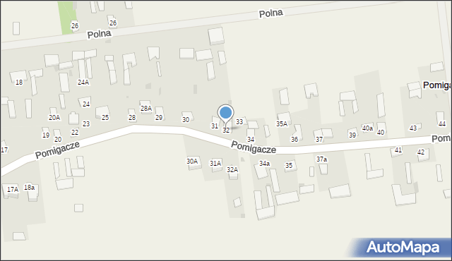 Pomigacze, Pomigacze, 32, mapa Pomigacze