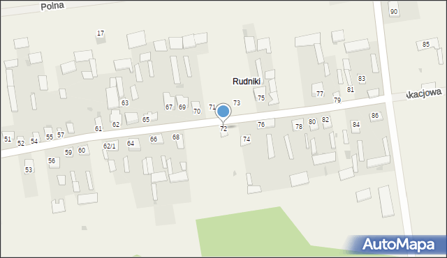 Pomigacze, Pomigacze, 72, mapa Pomigacze