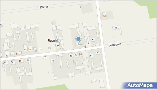 Pomigacze, Pomigacze, 77, mapa Pomigacze