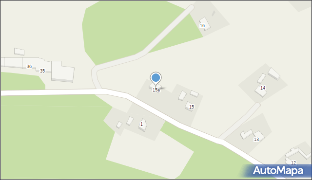 Pomiłowo, Pomiłowo, 15a, mapa Pomiłowo