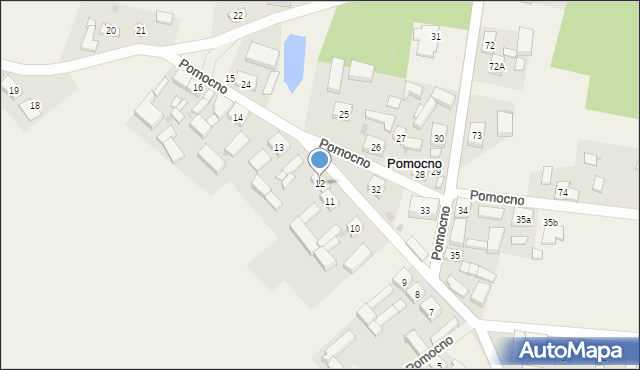 Pomocno, Pomocno, 12, mapa Pomocno