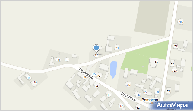 Pomocno, Pomocno, 22, mapa Pomocno