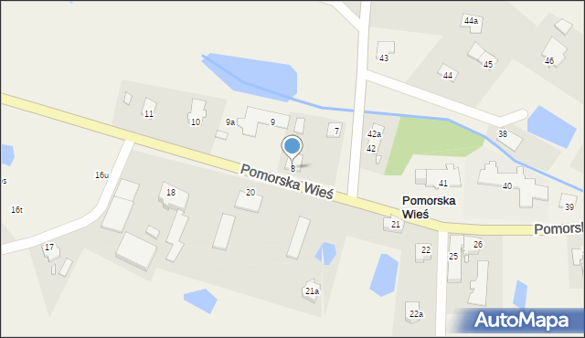 Pomorska Wieś, Pomorska Wieś, 8, mapa Pomorska Wieś