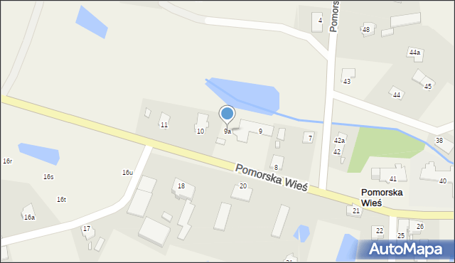 Pomorska Wieś, Pomorska Wieś, 9a, mapa Pomorska Wieś