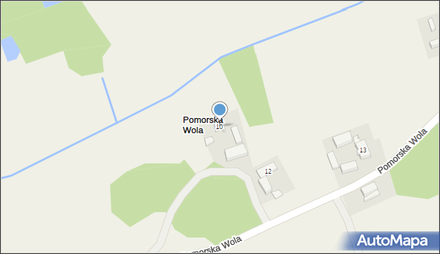 Pomorska Wola, Pomorska Wola, 10, mapa Pomorska Wola