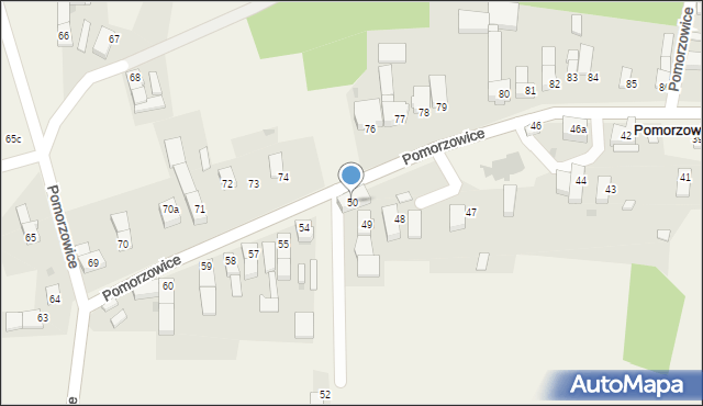 Pomorzowice, Pomorzowice, 50, mapa Pomorzowice