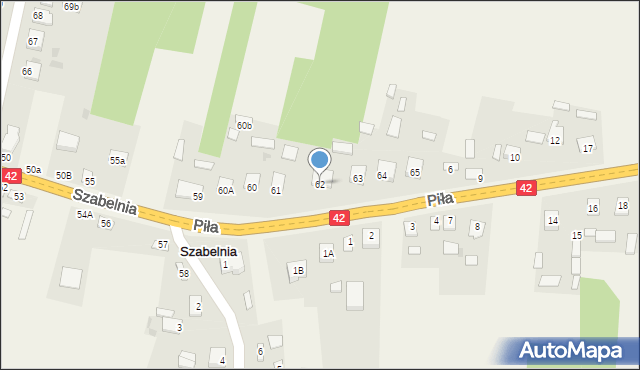 Pomyków, Pomyków, 62, mapa Pomyków