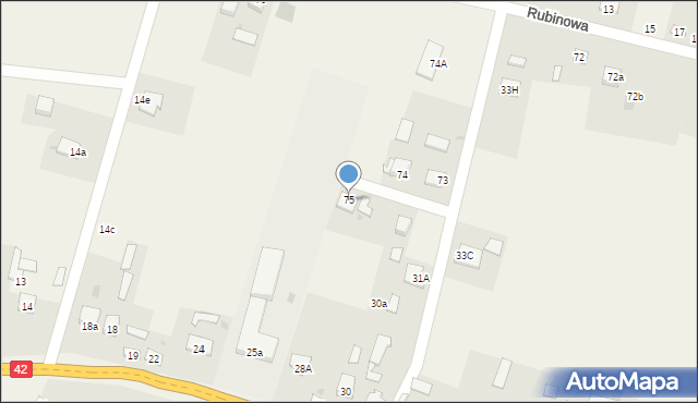 Pomyków, Pomyków, 75, mapa Pomyków