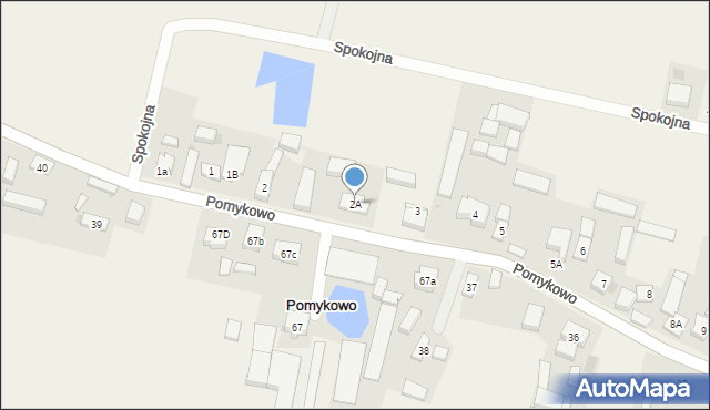 Pomykowo, Pomykowo, 2A, mapa Pomykowo