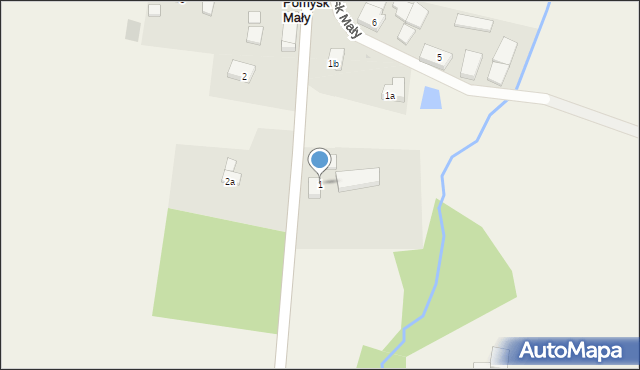 Pomysk Mały, Pomysk Mały, 1, mapa Pomysk Mały