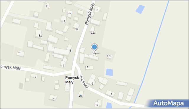 Pomysk Mały, Pomysk Mały, 12, mapa Pomysk Mały