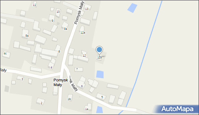 Pomysk Mały, Pomysk Mały, 12b, mapa Pomysk Mały