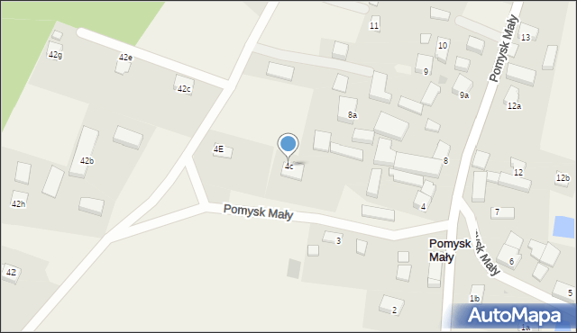 Pomysk Mały, Pomysk Mały, 4c, mapa Pomysk Mały