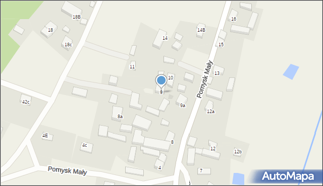 Pomysk Mały, Pomysk Mały, 9, mapa Pomysk Mały