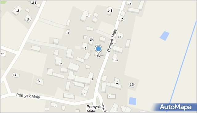 Pomysk Mały, Pomysk Mały, 9a, mapa Pomysk Mały