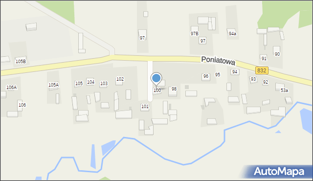 Poniatowa, Poniatowa, 100, mapa Poniatowa