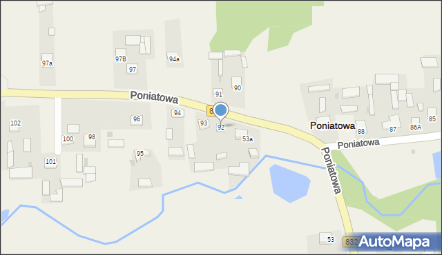 Poniatowa, Poniatowa, 92, mapa Poniatowa