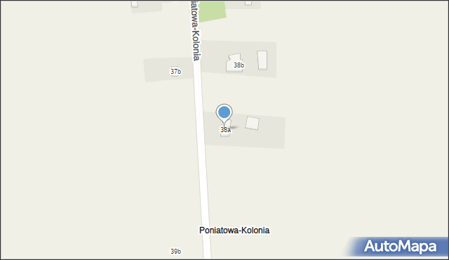 Poniatowa-Kolonia, Poniatowa-Kolonia, 38a, mapa Poniatowa-Kolonia