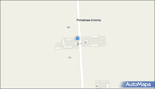 Poniatowa-Kolonia, Poniatowa-Kolonia, 39, mapa Poniatowa-Kolonia