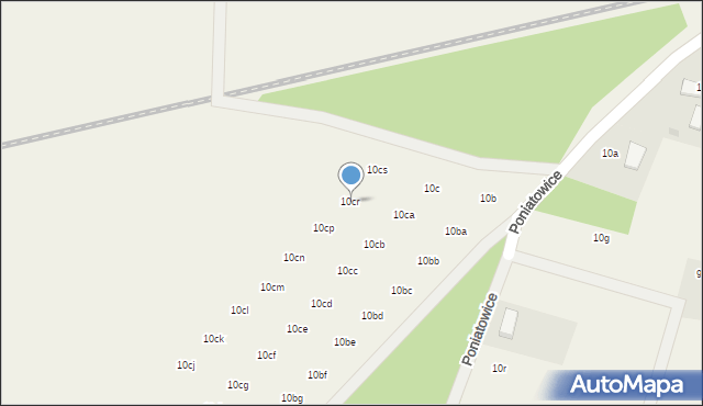 Poniatowice, Poniatowice, 10cr, mapa Poniatowice