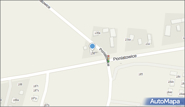 Poniatowice, Poniatowice, 136, mapa Poniatowice