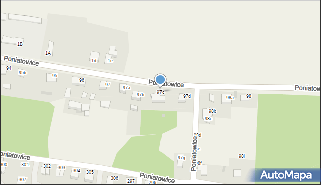 Poniatowice, Poniatowice, 97c, mapa Poniatowice