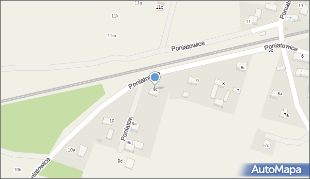 Poniatowice, Poniatowice, 9c, mapa Poniatowice