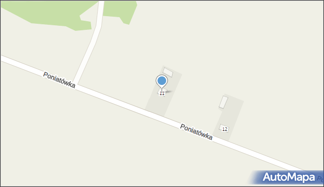 Poniatówka, Poniatówka, 11, mapa Poniatówka