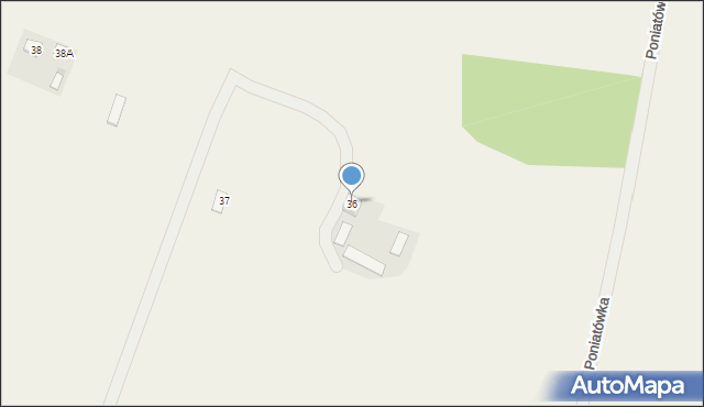 Poniatówka, Poniatówka, 36, mapa Poniatówka