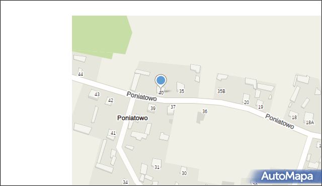 Poniatowo, Poniatowo, 40, mapa Poniatowo