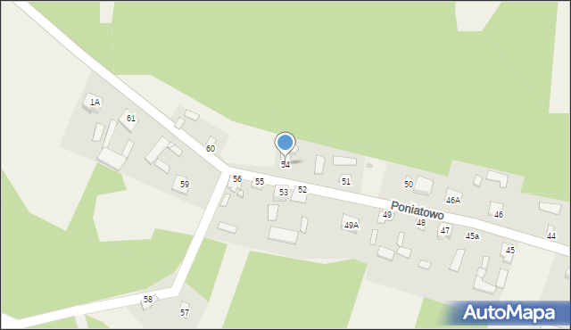 Poniatowo, Poniatowo, 54, mapa Poniatowo