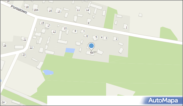 Poniatowo, Poniatowo, 5A, mapa Poniatowo