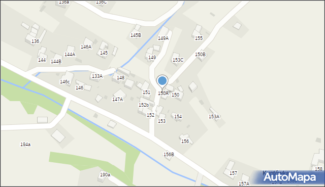 Ponice, Ponice, 150A, mapa Ponice