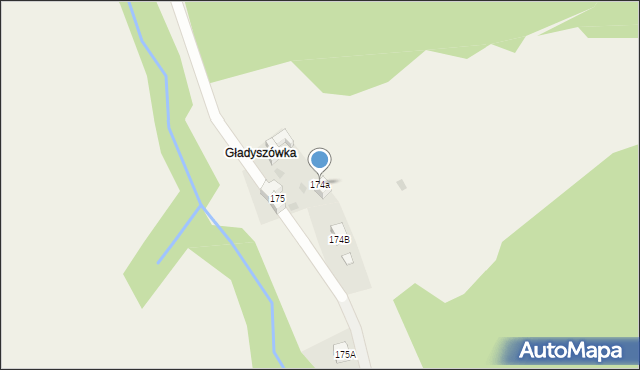 Ponice, Ponice, 174a, mapa Ponice