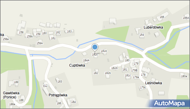 Ponice, Ponice, 182c, mapa Ponice