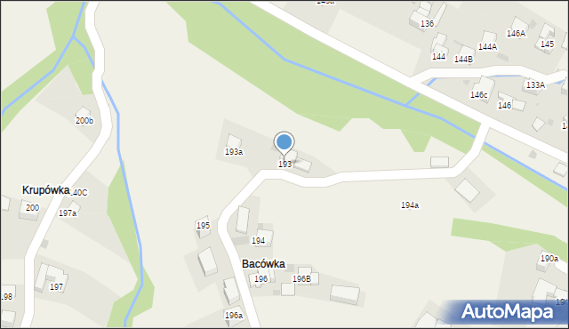 Ponice, Ponice, 193, mapa Ponice