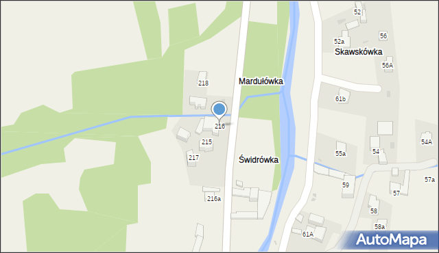 Ponice, Ponice, 216, mapa Ponice