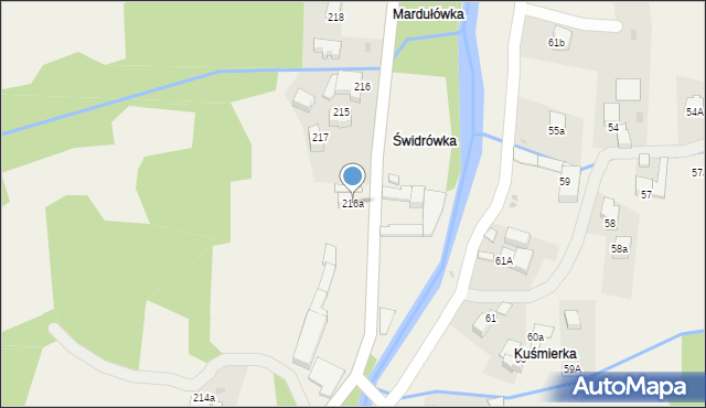 Ponice, Ponice, 216a, mapa Ponice