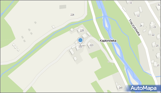 Ponice, Ponice, 221, mapa Ponice