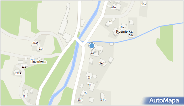 Ponice, Ponice, 62, mapa Ponice