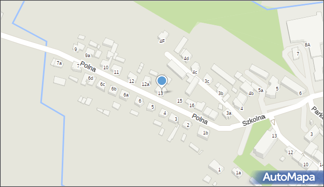 Poniec, Polna, 14, mapa Poniec