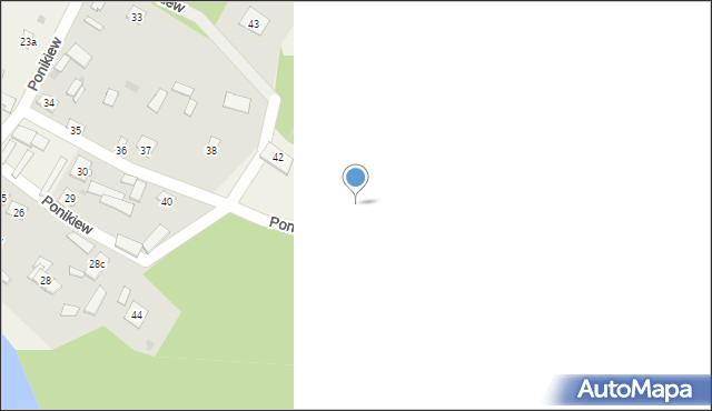 Ponikiew, Ponikiew, 42a, mapa Ponikiew