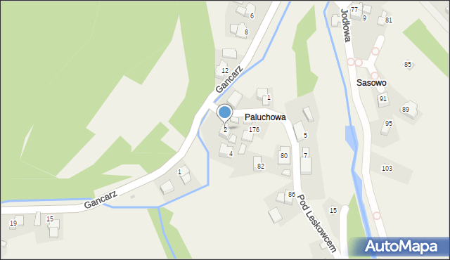 Ponikiew, Pod Leskowcem, 2, mapa Ponikiew