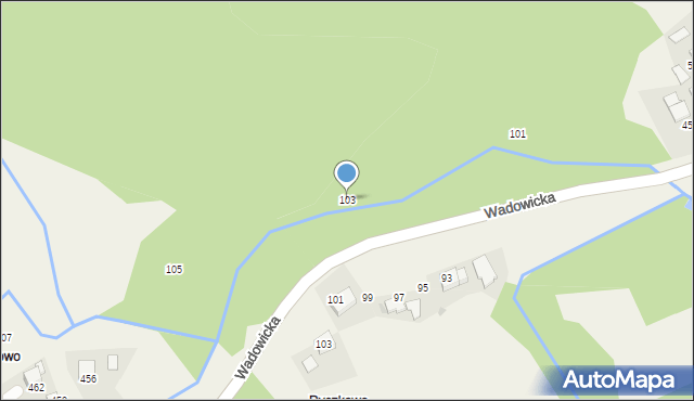 Ponikiew, Ponikiew, 103, mapa Ponikiew