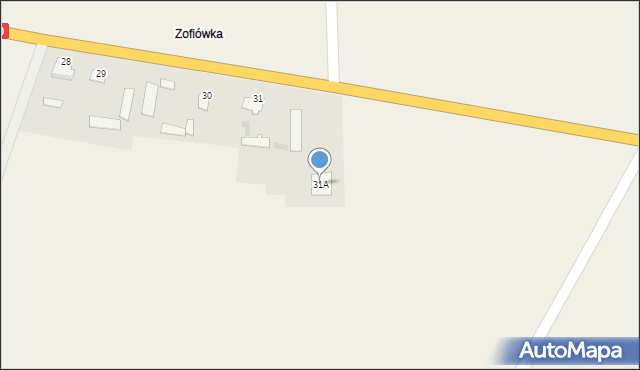 Ponikiew Duża, Ponikiew Duża, 31A, mapa Ponikiew Duża