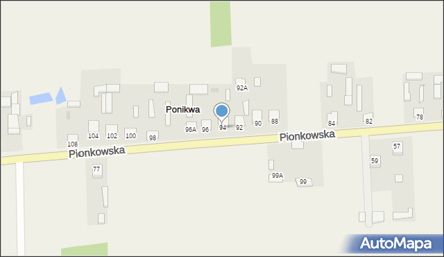 Ponikwa, Ponikwa, 94, mapa Ponikwa