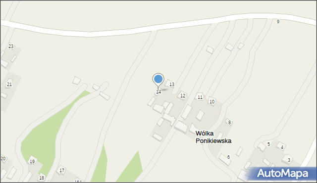 Ponikwy, Ponikwy, 14, mapa Ponikwy