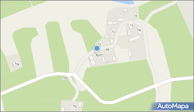 Ponurzyca, Ponurzyca, 70, mapa Ponurzyca