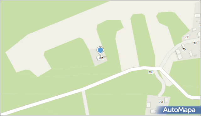 Ponurzyca, Ponurzyca, 70a, mapa Ponurzyca