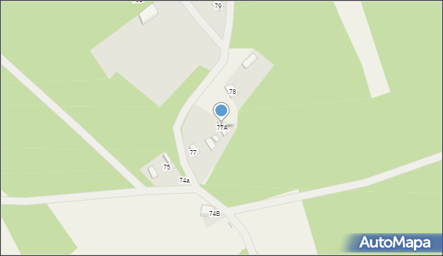 Ponurzyca, Ponurzyca, 77A, mapa Ponurzyca